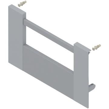 TANDEMBOX antaro front piece for inner pull-out, height D with gallery, CW=400 mm, pre-mounted