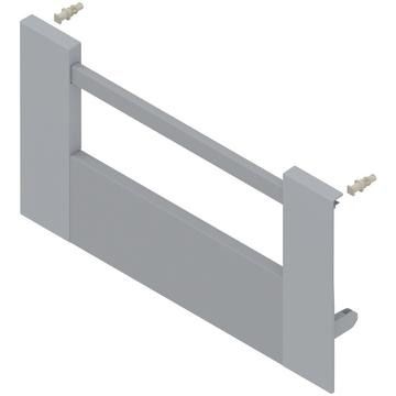 TANDEMBOX antaro front piece for inner pull-out, height D with gallery, CW=450 mm, pre-mounted