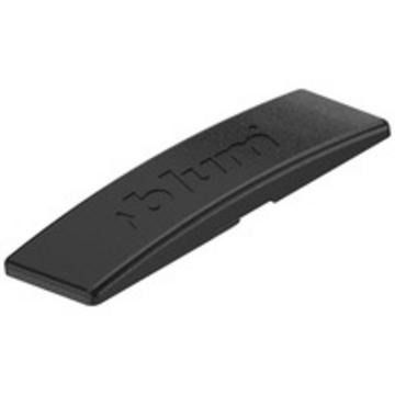 CLIP TOP BLUMOTION plain arm cover cap for straight arm hinge 110', Onyx Black