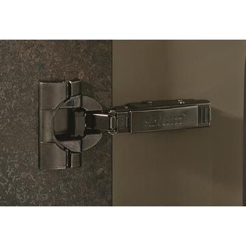 Profile/Thick door 95 degree straight arm CLIP Top BLUMOTION, screw on, Onyx Black