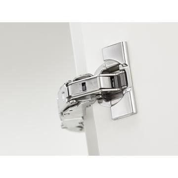 CLIP top Wide angle hinge for zero protrusion 155 degree, overlay application, unsprung, boss: screw