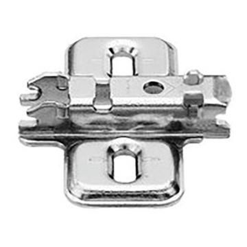 CLIP cruciform mounting plate, Elongated hole height adjustable 0mm spacing for fixing with chipboar