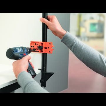 Drilling template for hinges &amp; mounting plates on 1000mm rail