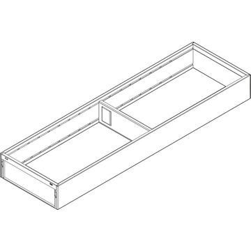 AMBIA-LINE for LEGRABOX, Steel filler frame in Orion Grey, 50mm high, 118mm wide for NL500 AMBIA-LINE for LEGRABOX, Steel filler frame in Orion Grey, 50mm high, 118mm wide for NL500