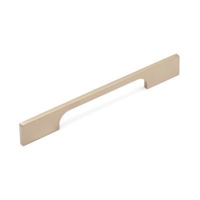 Brixton D Handle, 160mm Centres - Satin Brass