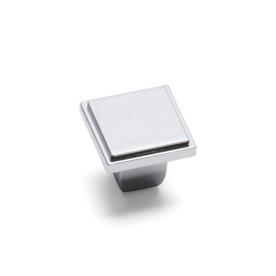 Westminster Square Knob - Chrome