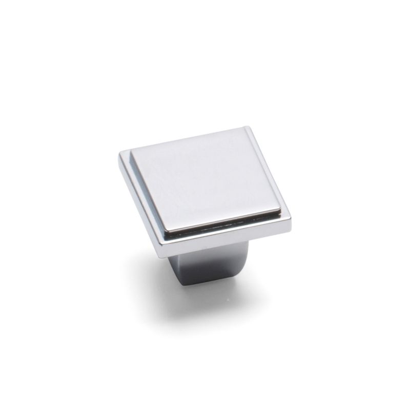 Westminster Square Knob - Chrome