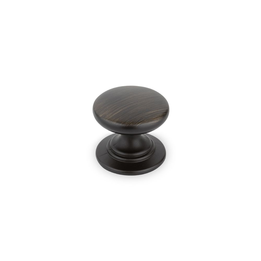 Windsor Round Knob, 32mm Diameter - Antique Black