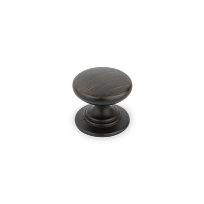 Windsor Round Knob, 32mm Diameter - Antique Black