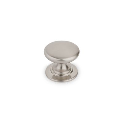 Windsor Round Knob, 32mm Diameter - Brushed Nickel