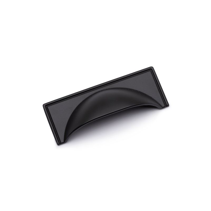 Windsor Cup Handle, 64mm Centres - Matt Black