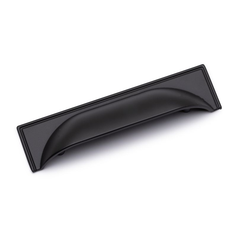 Windsor Cup Handle, 96mm Centres - Matt Black