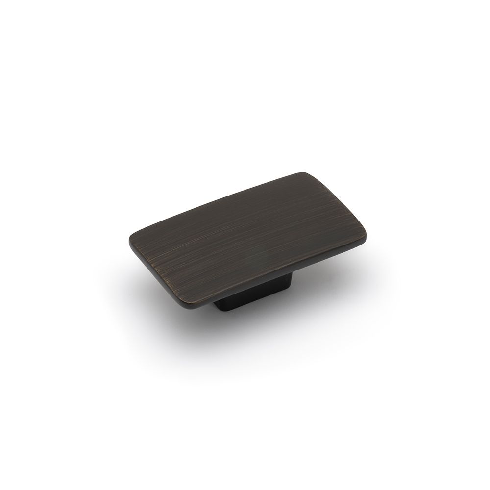 Camden Rectangular Knob - Antique Black