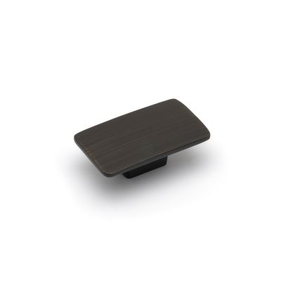 Camden Rectangular Knob - Antique Black