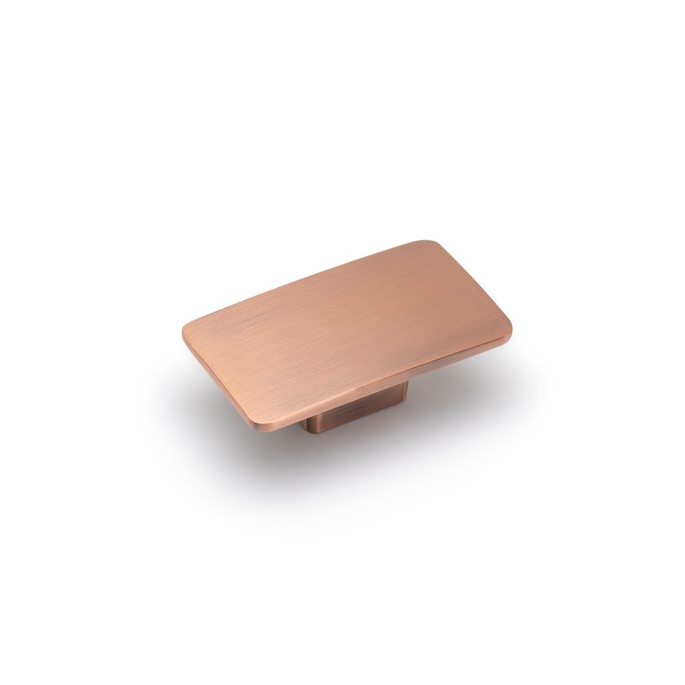 Camden Rectangular Knob - Antique Copper