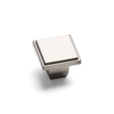 Westminster Square Knob - Brushed Nickel