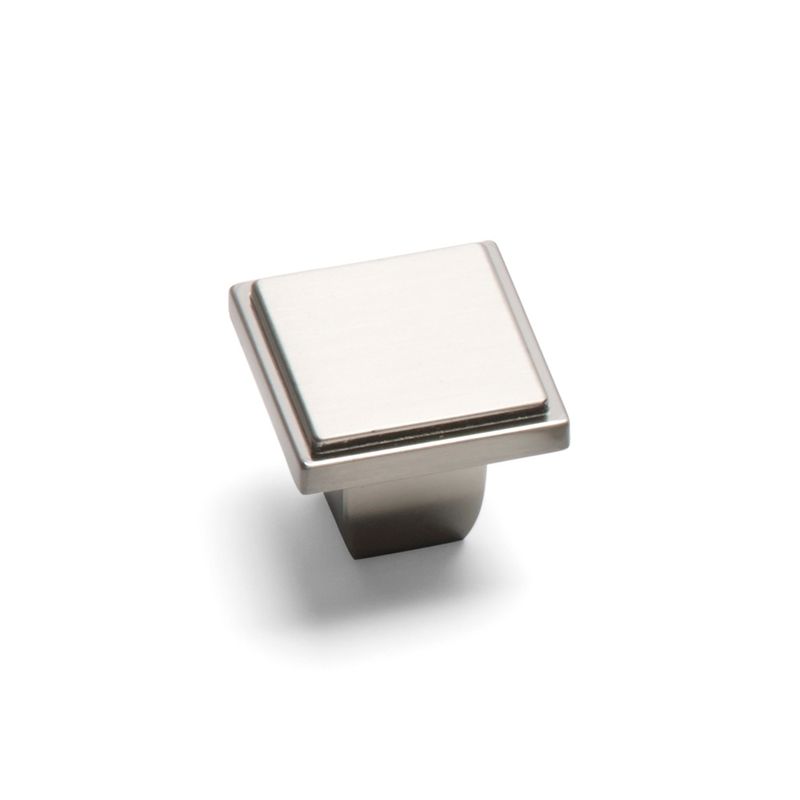 Westminster Square Knob - Brushed Nickel