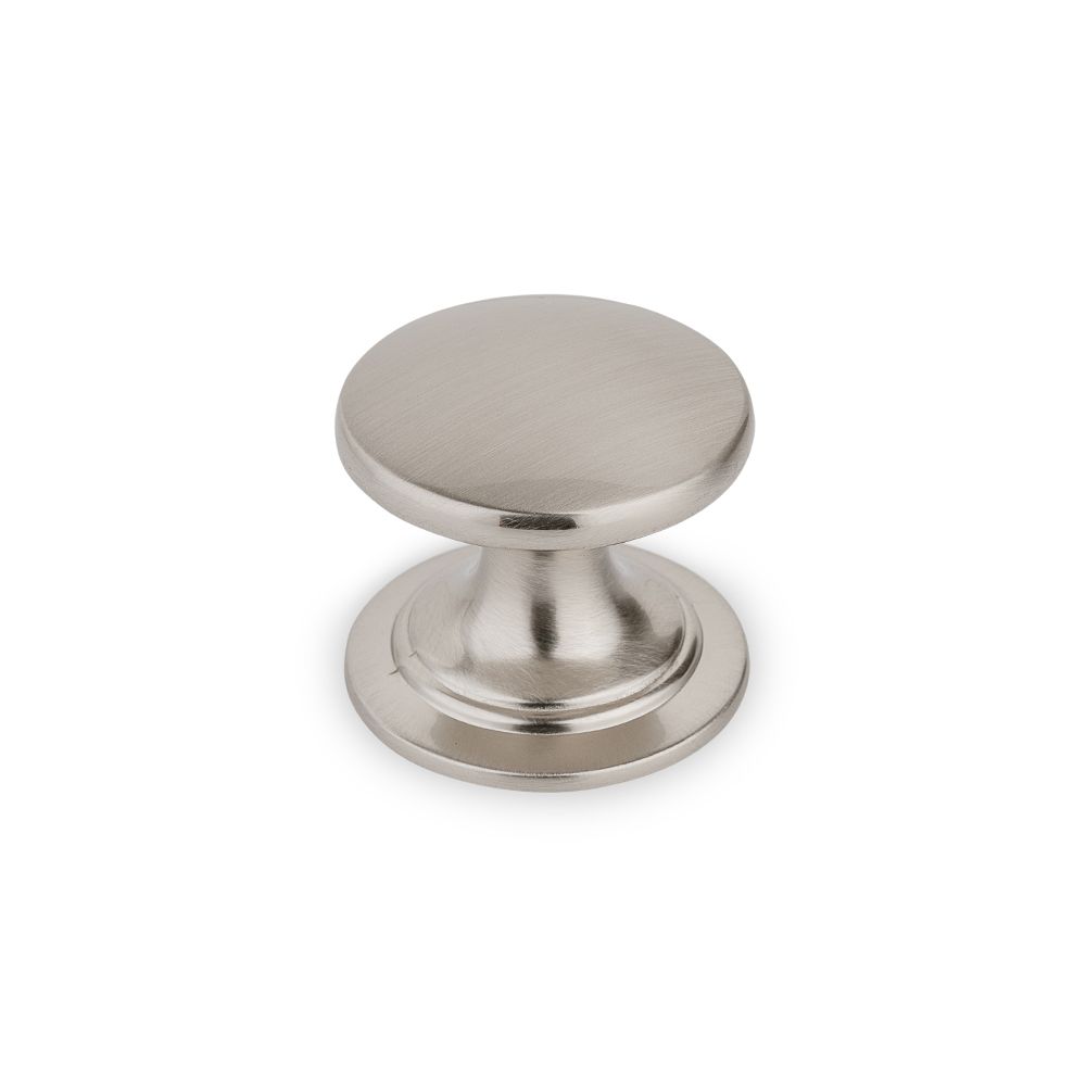 Windsor Round Knob, 38mm Diameter - Brushed Nickel