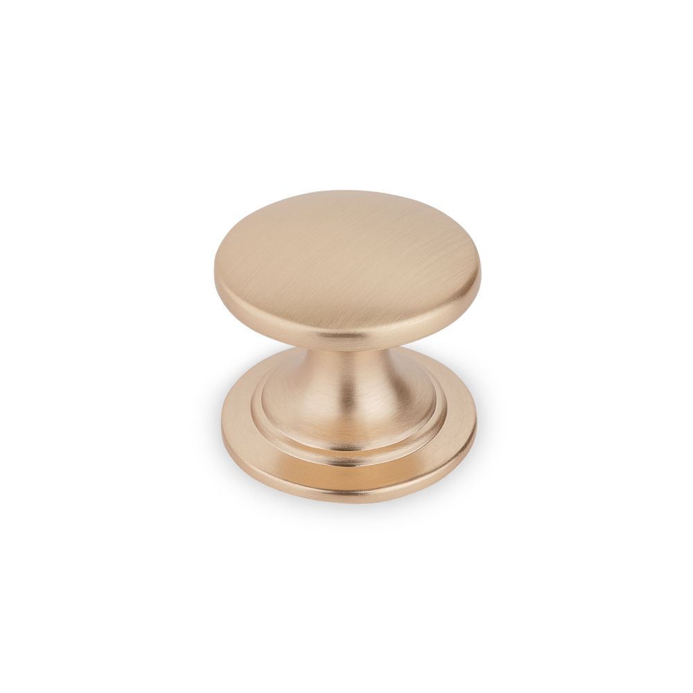 Windsor Round Knob, 38mm Diameter - Champagne Gold