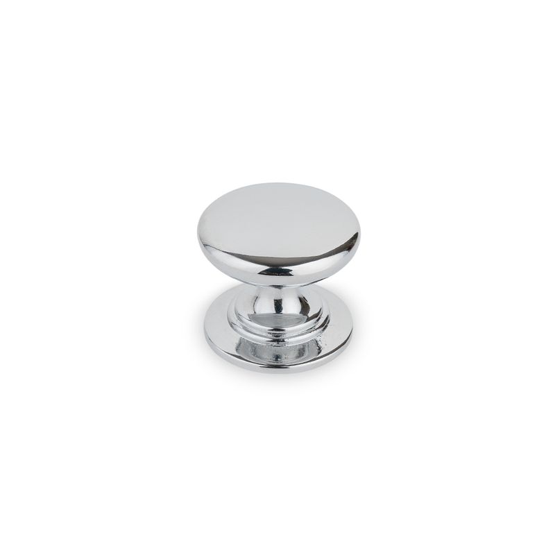 Windsor Round Knob, 32mm Diameter - Chrome