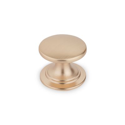 Windsor Round Knob, 38mm Diameter - Champagne Gold