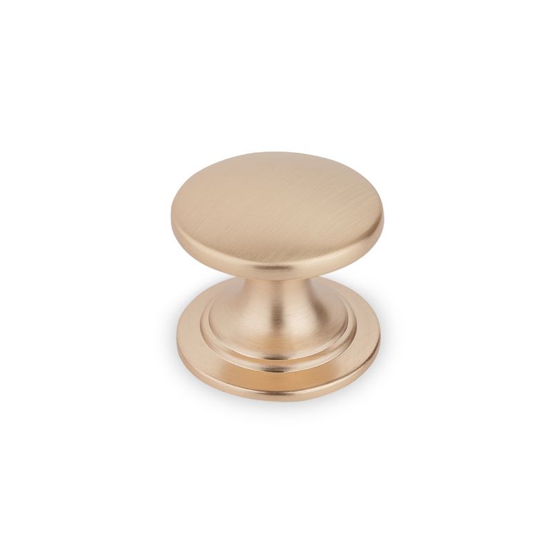 Windsor Round Knob, 38mm Diameter - Champagne Gold