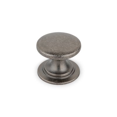 Windsor Round Knob, 38mm Diameter - Pewter