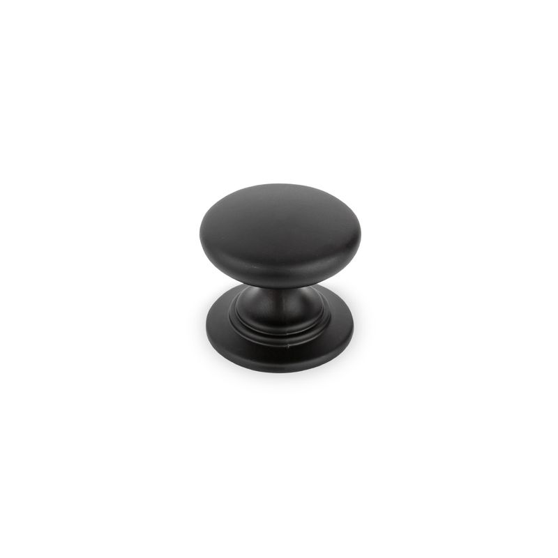 Windsor Round Knob, 32mm Diameter - Matt Black