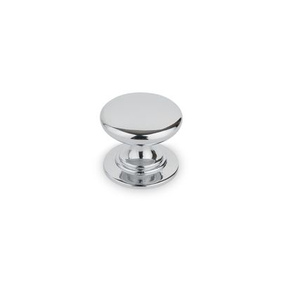 Windsor Round Knob, 32mm Diameter - Chrome