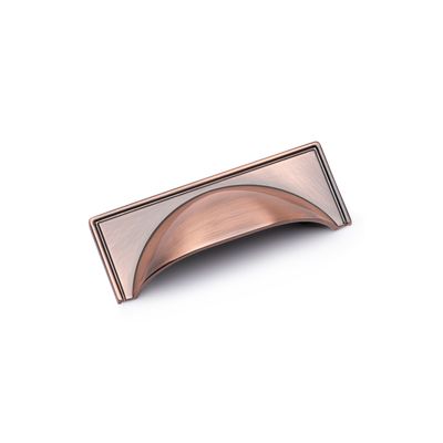 Windsor Cup Handle, 64mm Centres - Antique Copper