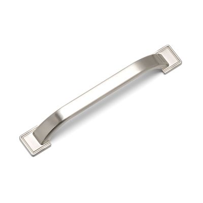 Windsor D Handle, 160mm Centres - Brushed Nickel