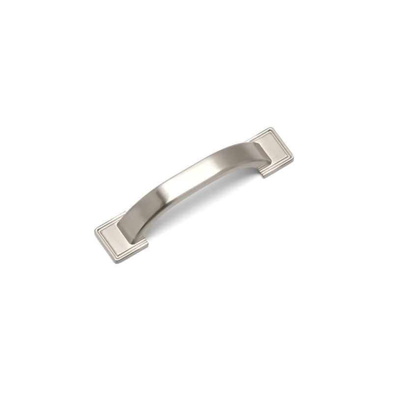 Windsor D Handle, 96mm Centres - Brushed Nickel