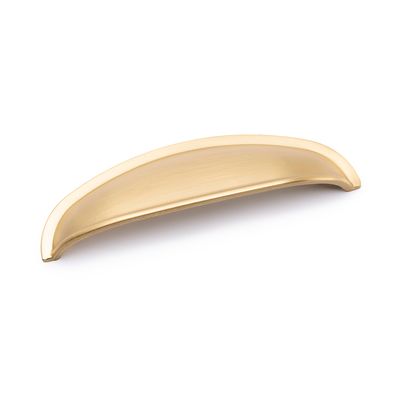 Camden Cup Handle, 96mm Centres - Satin Brass