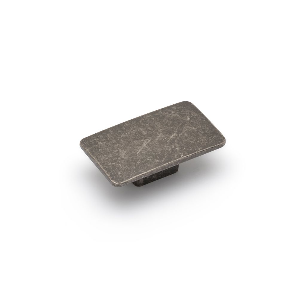 Camden Rectangular Knob - Pewter