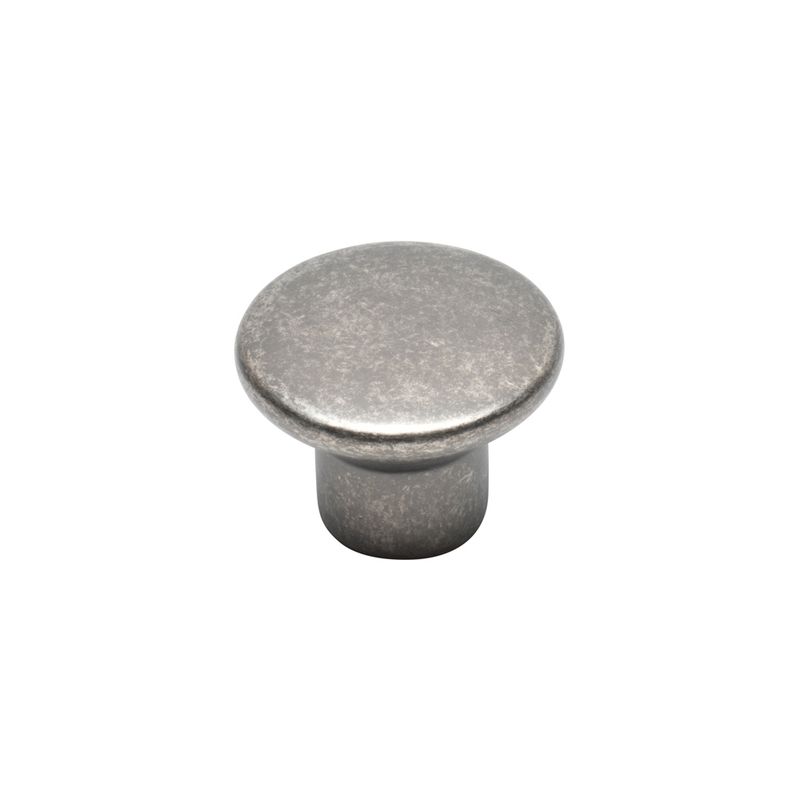 Finsbury Round Knob, 35mm Diameter - Pewter