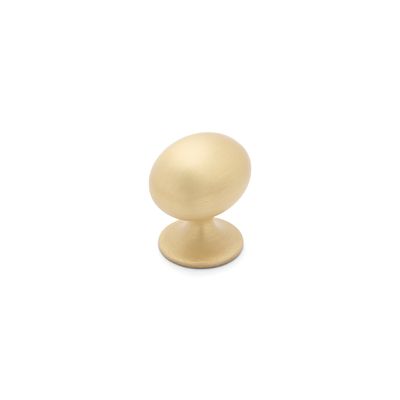 Camden Oval Knob - Satin Brass