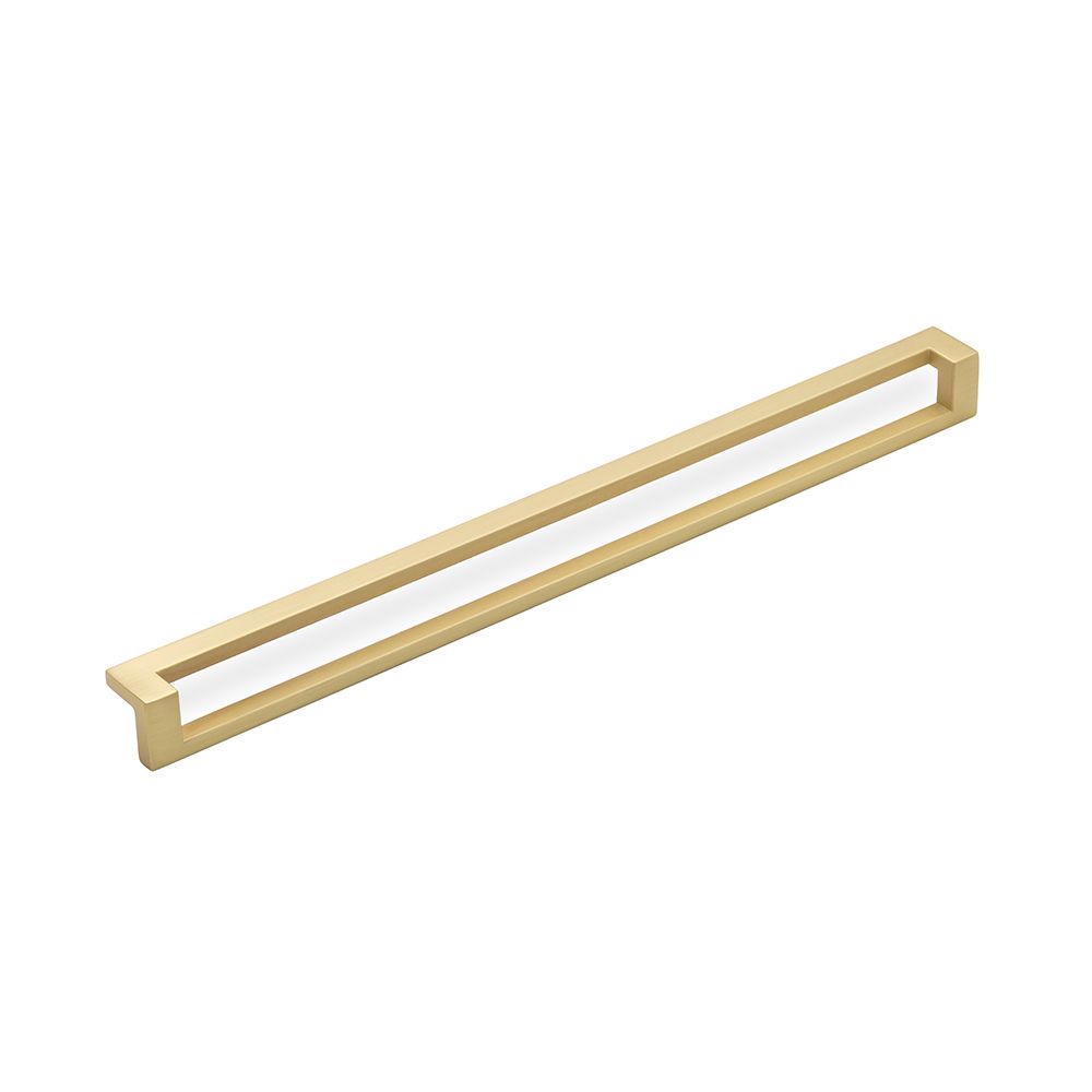 Deco Pull Handle, 320mm Centres - Satin Brass