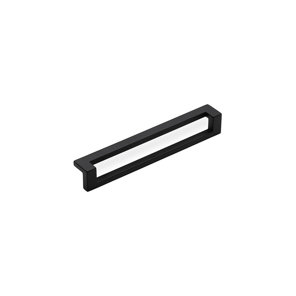 Deco Pull Handle, 160mm Centres - Matt Black