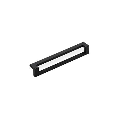 Deco Pull Handle, 160mm Centres - Matt Black