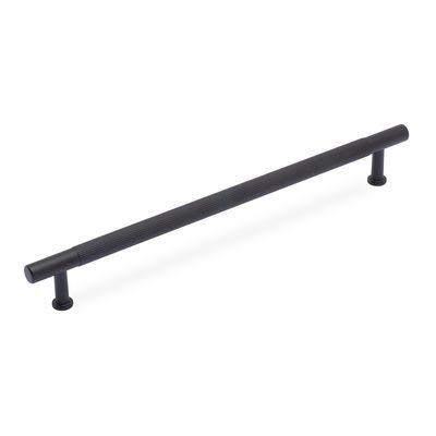 Linea T Bar Handle, 224mm Centres, Solid Brass - Matt Black