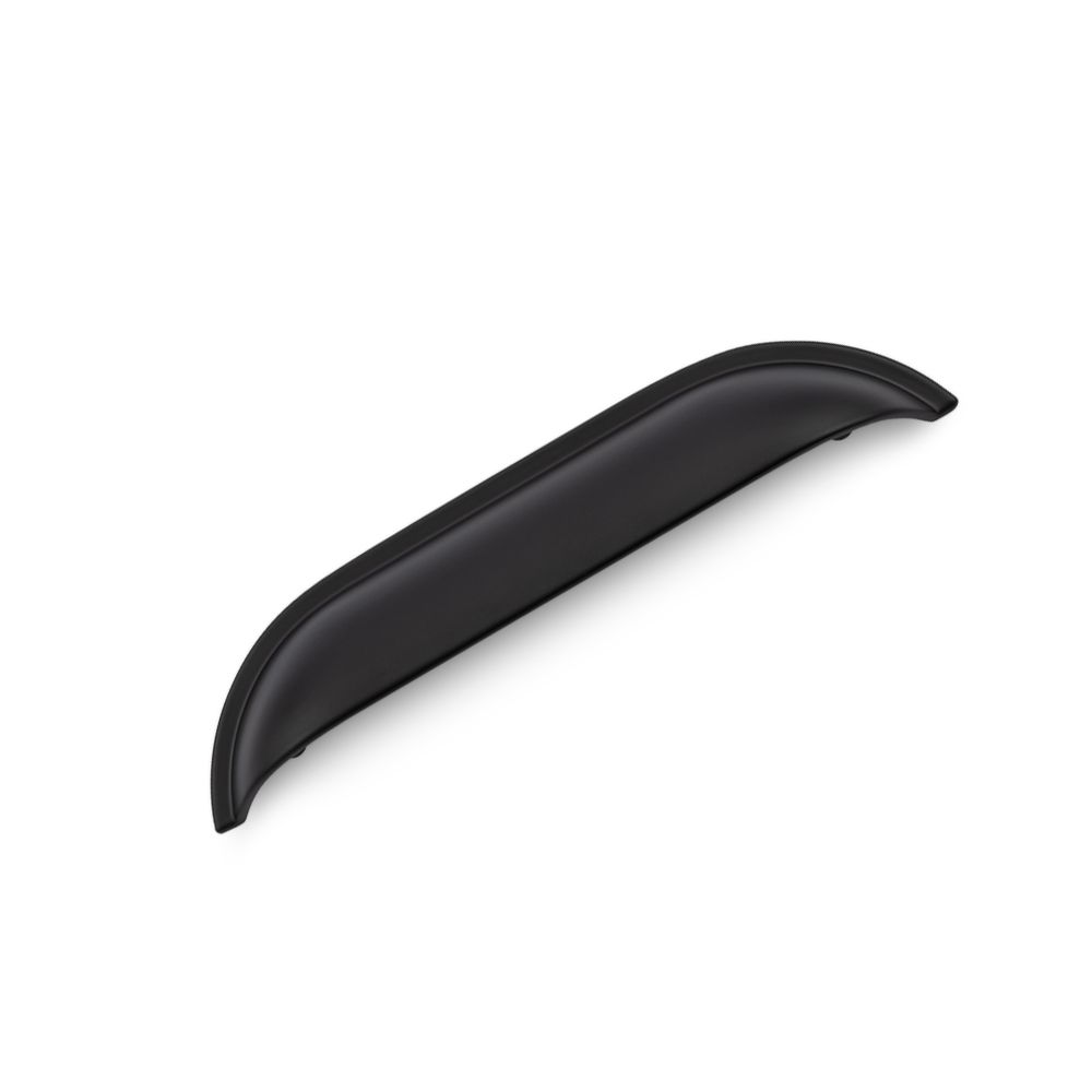 Windsor Shell Handle, 128mm Centres - Matt Black Windsor Shell Handle, 128mm Centres - Matt Black