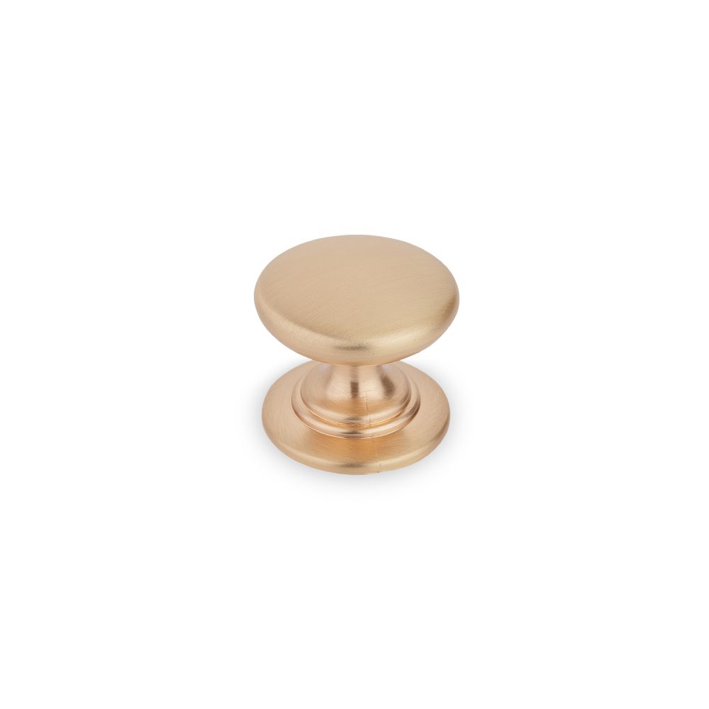 Windsor Round Knob, 32mm Diameter - Champagne Gold