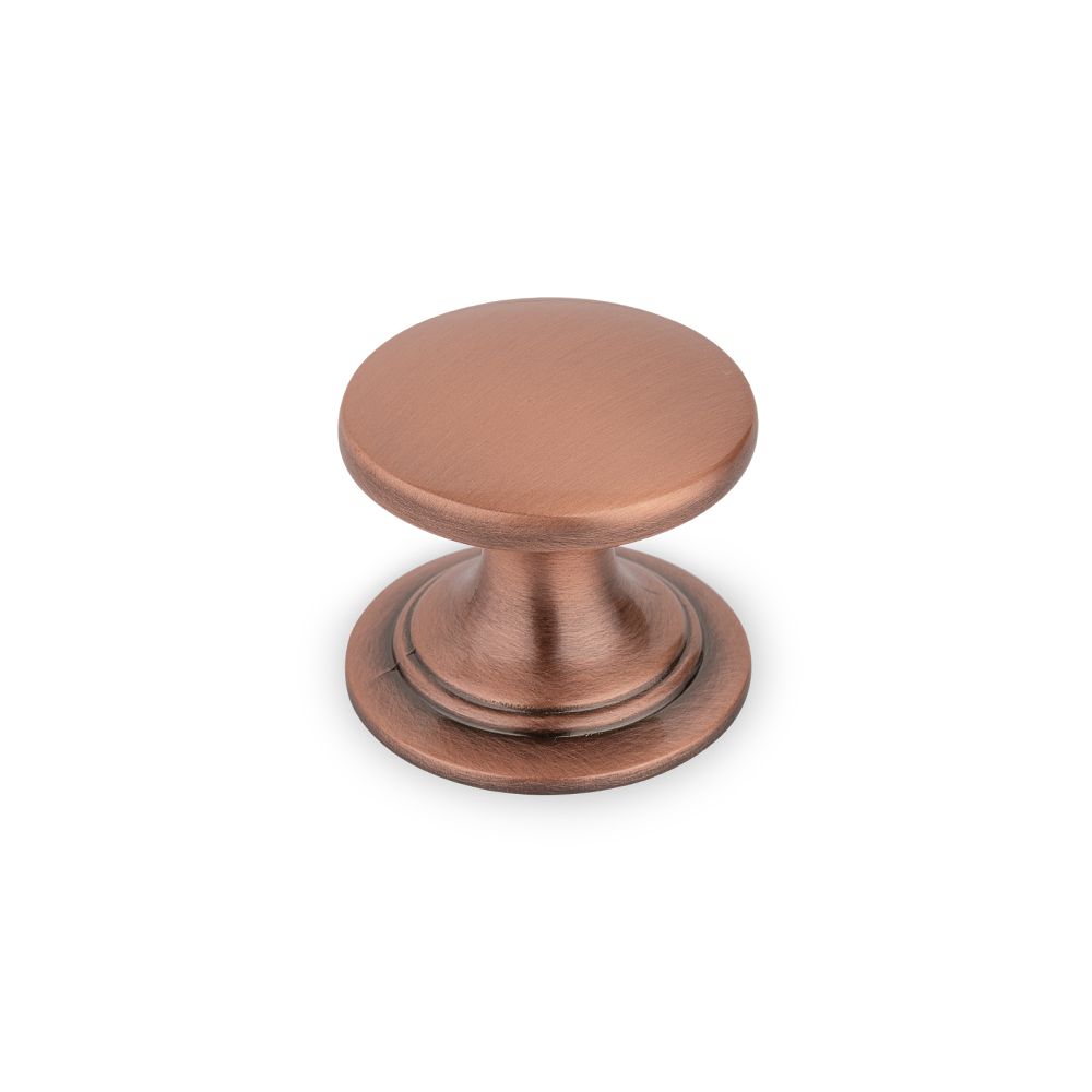 Windsor Round Knob, 38mm Diameter - Antique Copper
