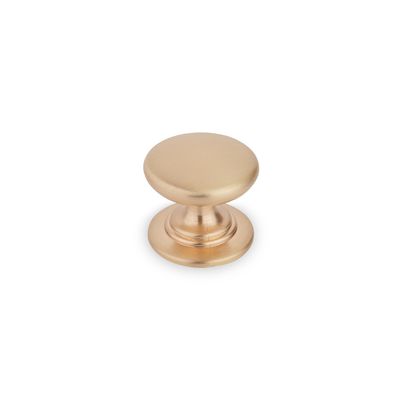 Windsor Round Knob, 32mm Diameter - Champagne Gold
