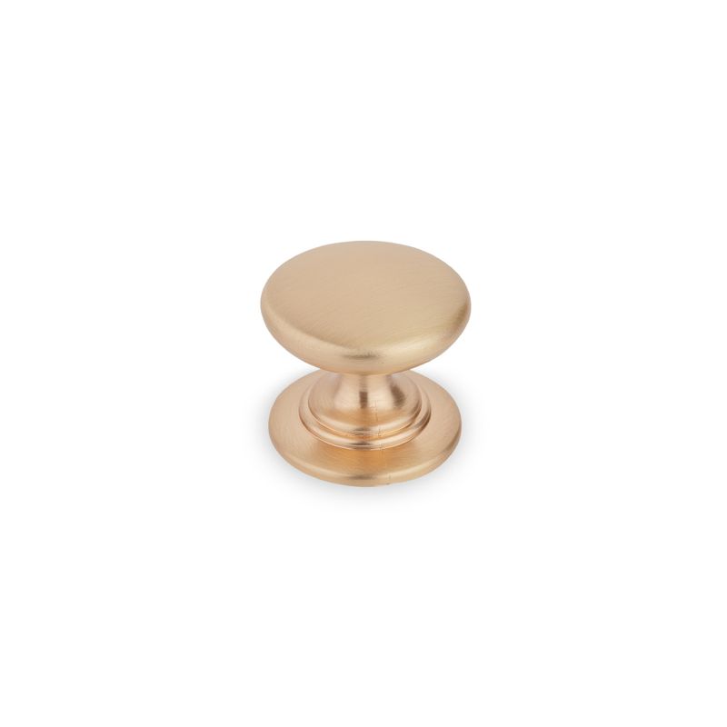 Windsor Round Knob, 32mm Diameter - Champagne Gold