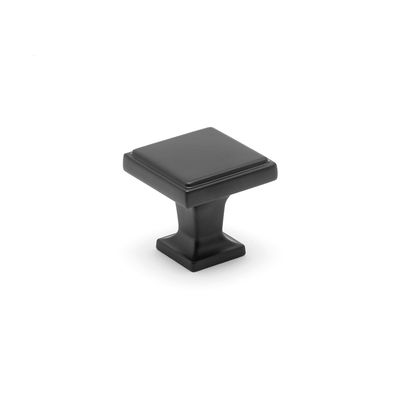 Ines Square Knob - Matt Black