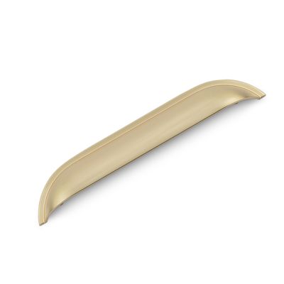 Windsor Shell Handle, 160mm Centres - Satin Brass