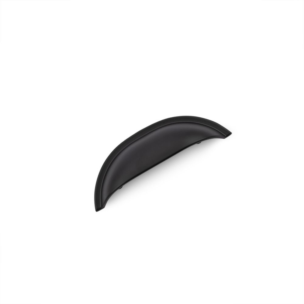 Windsor Shell Handle, 64mm Centres - Matt Black