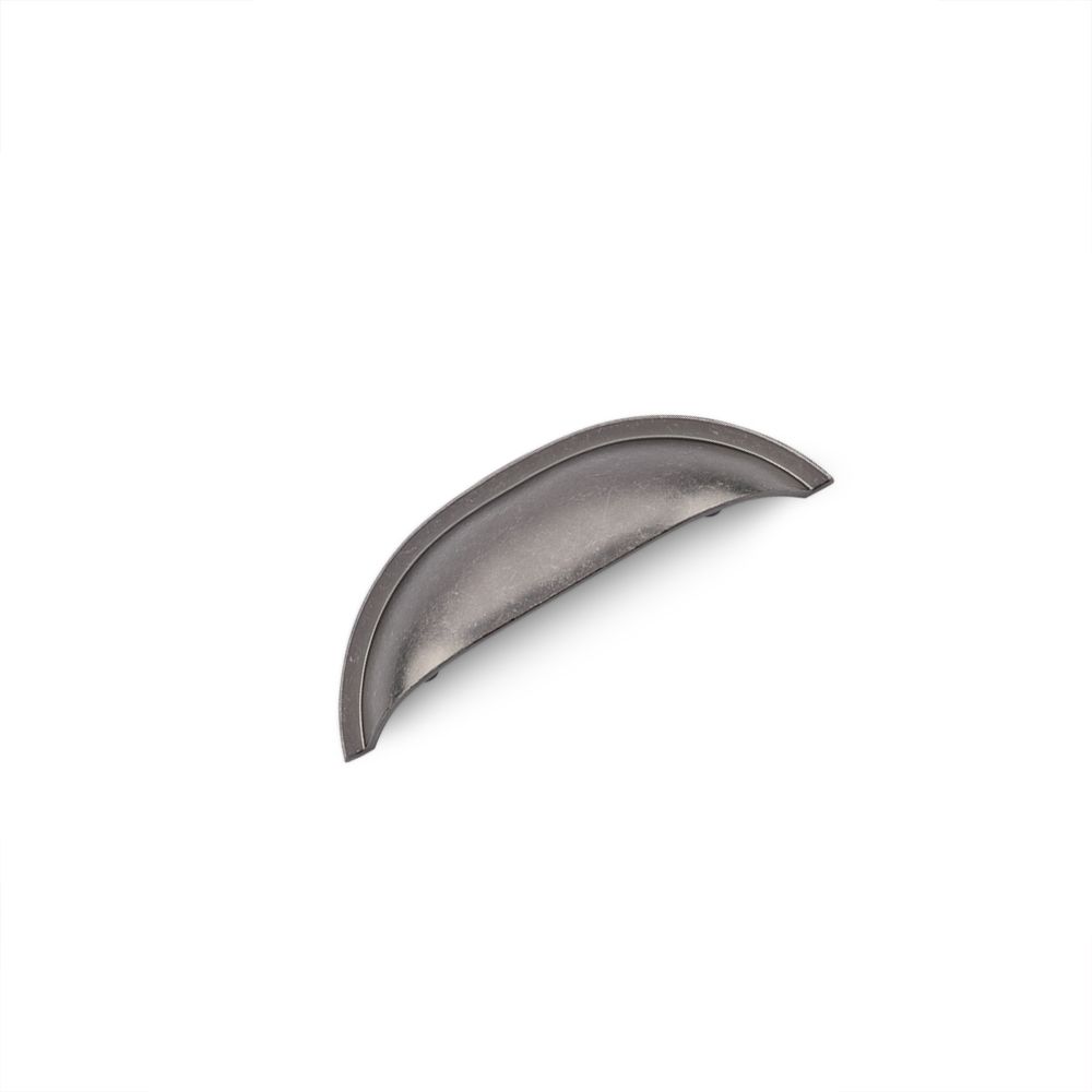 Windsor Shell Handle, 64mm Centres - Pewter