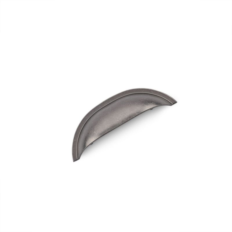 Windsor Shell Handle, 64mm Centres - Pewter